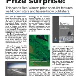 elgazette_bw_prize EL Gazette article on the 2008 Ben Warren Prize nominees